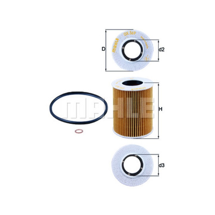 Mahle OX 369D olajszűrő