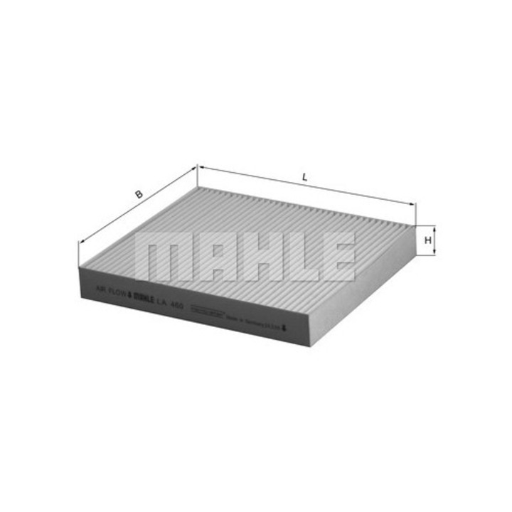 Mahle LA 460 szellőzőszűrő, 230x200x30mm, 72g