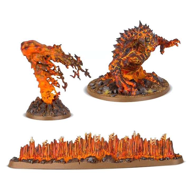 Разширение на играта Magmic Invocations Endless Spells Games Workshop Warhammer Age of Sigmar, 22 части, Сив