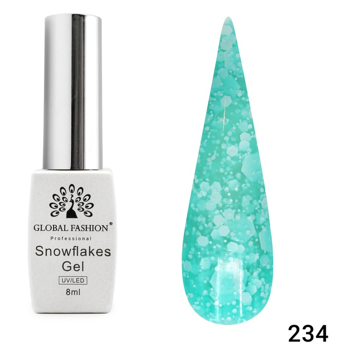 Oja semipermanenta Snowflakes 8ml, 234