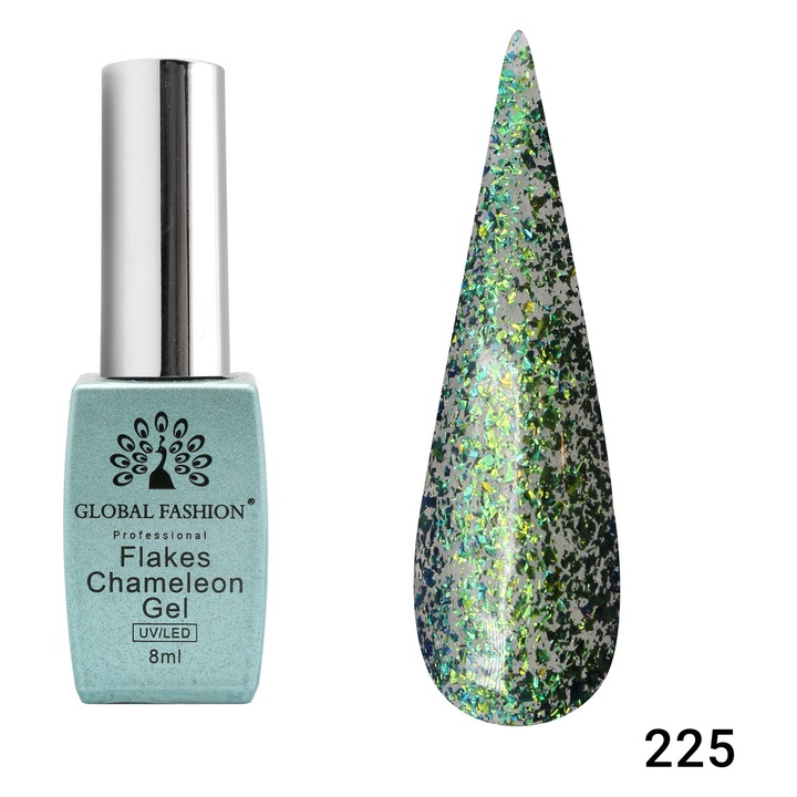 Oja semipermanenta Flakes Chameleon 8ml, 225