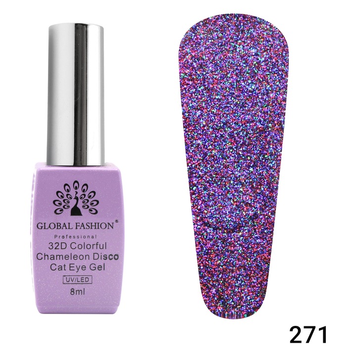 Oja semipermanenta Chameleon Disco 32D 8ml, 271