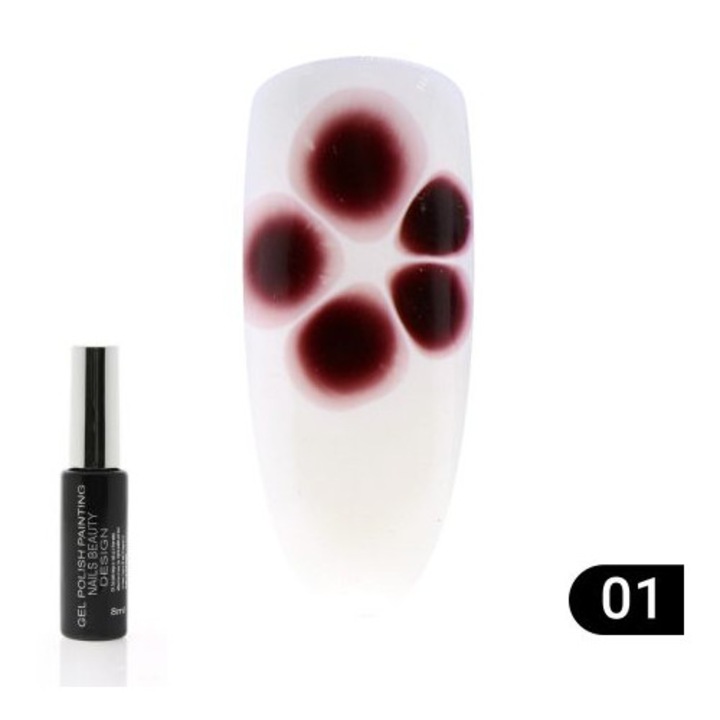 Oja semipermanenta Flowers Ball, Global Fashion 8ml, 01