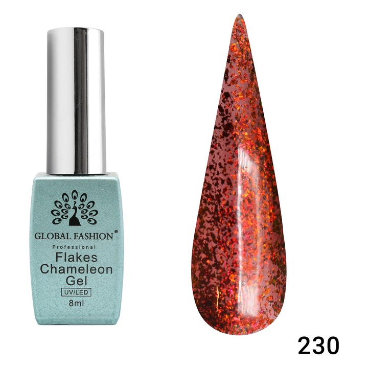 Oja semipermanenta Flakes Chameleon 8ml, 230