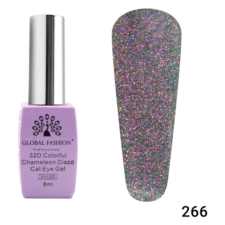 Oja semipermanenta Chameleon Disco 32D 8ml, 266