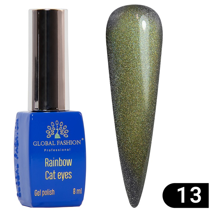 Oja semipermanenta Rainbow Laser Cat Eyes 8ml, 13