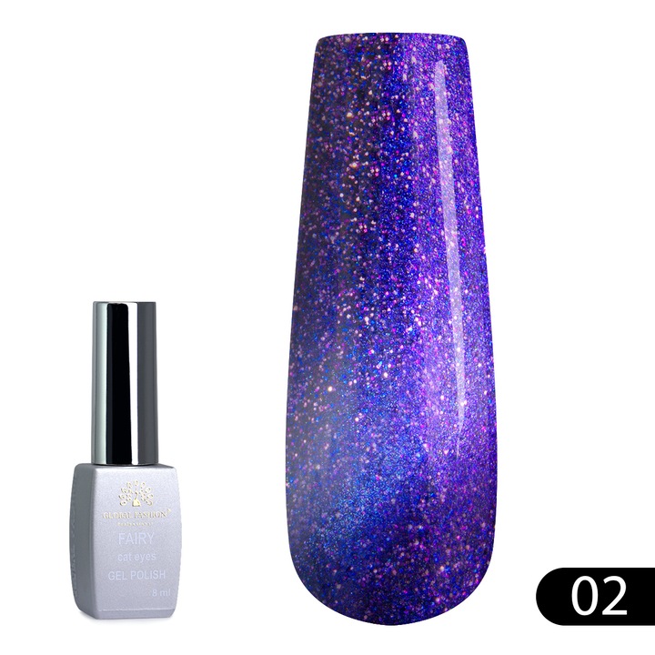 Oja semipermanenta Cat Eyes Fairy 8ml, 02