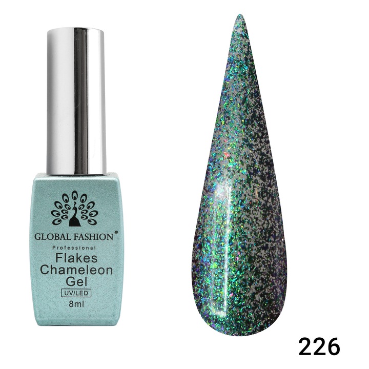 Oja semipermanenta Flakes Chameleon 8ml, 226
