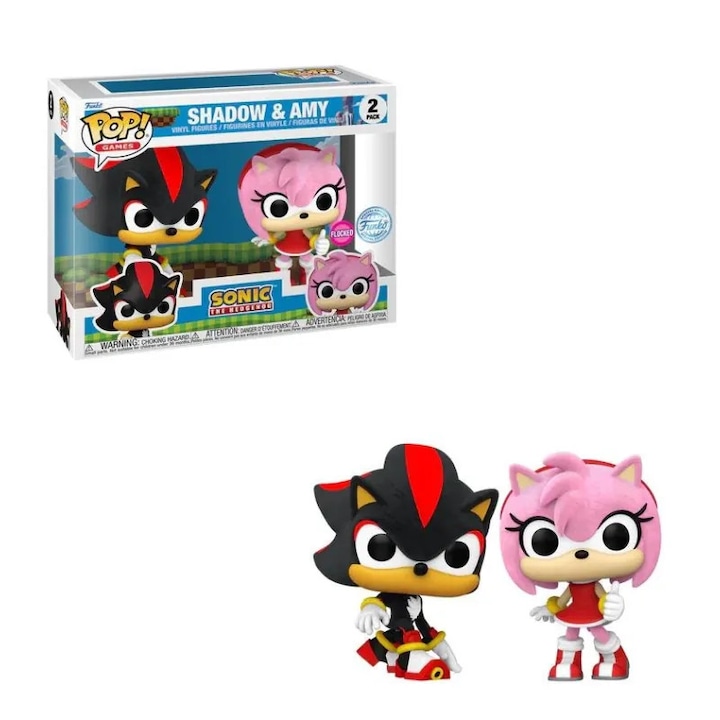 Figurine Funko POP! Sonic the Hedgehog - Shadow & Amy, Multicolor