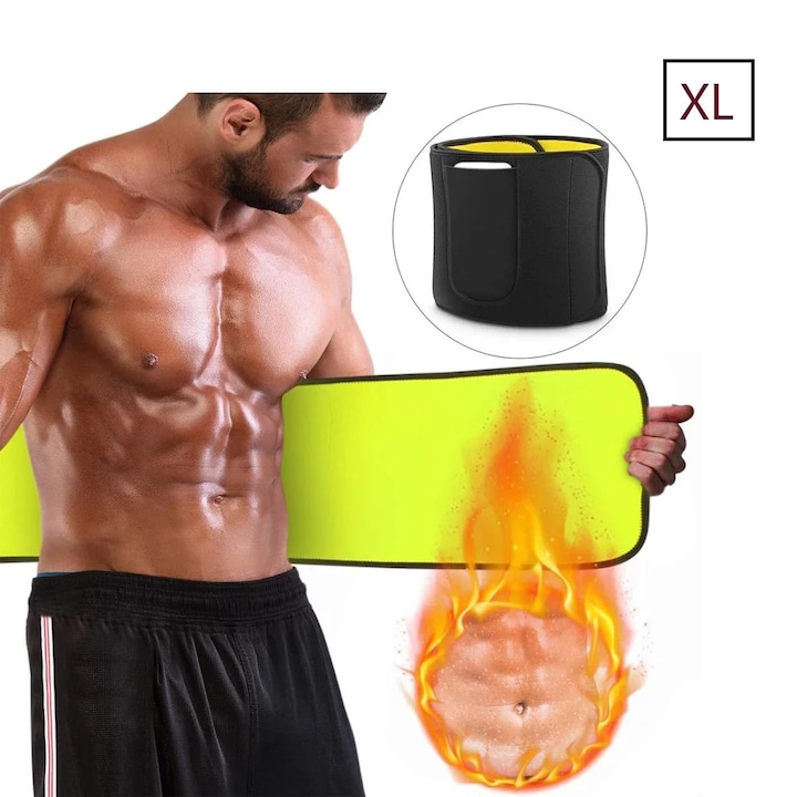 YANYXR karcsúsító öv, spandex, 95x22cm, fekete