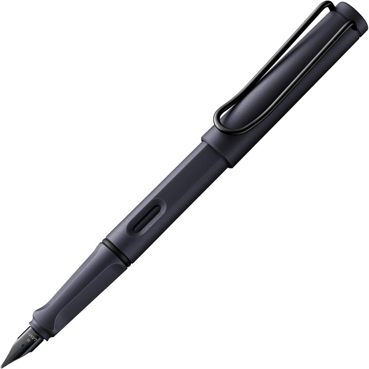 Stilou LAMY safari steel black penita Fina