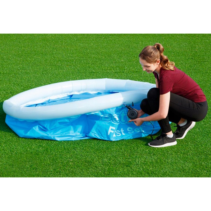 Bestway kerek felfújható medence, 183x51cm, ellenálló anyagból, ideális gyermekek és felnőttek számára