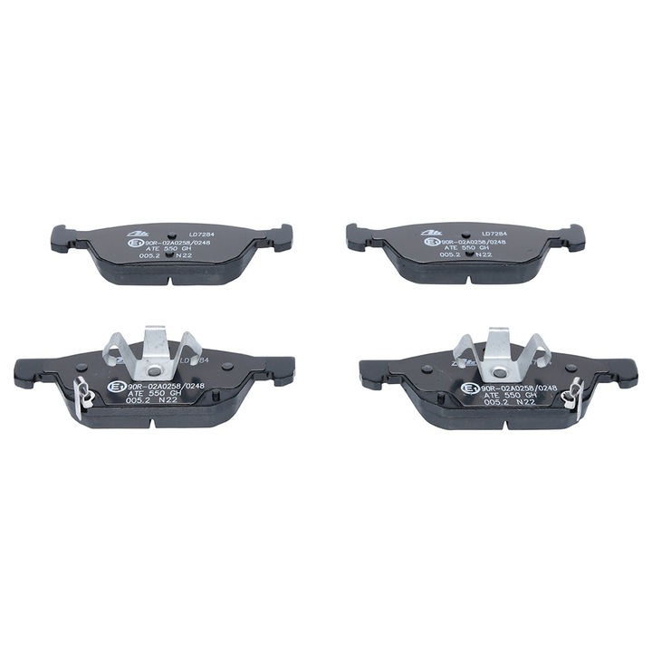 Set placute de frana, ATE, 17,3mm, 156x57,2mm, 155,1x63,6mm