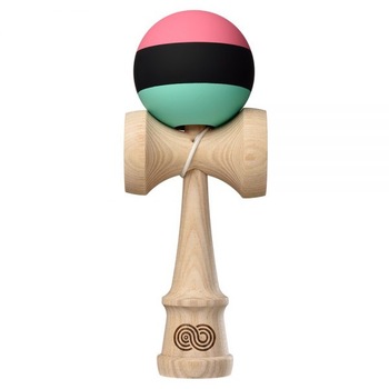 Joc de indemanare Kendama USA Kaizen 2.0 Trip Split Ash roz, negru, albastru, continut pachet Joc de indemanare Kendama USA Kaizen 2.0 Trip Split Ash roz, negru, albastru, continut pachet