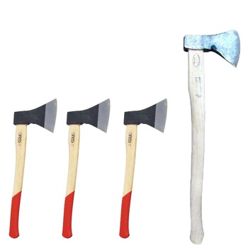 Pachet - 3 x Toporisca cu coada din lemn + Topor forjat, 2kg Pachet - 3 x Toporisca cu coada din lemn + Topor forjat, 2kg