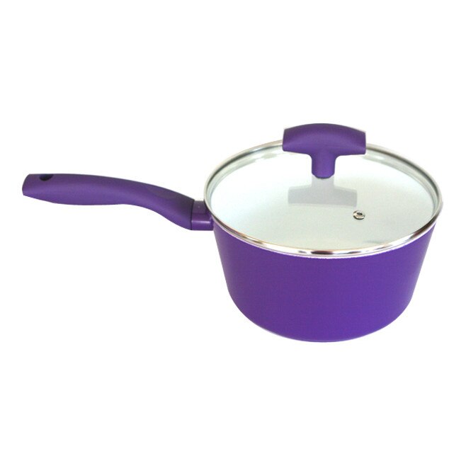 Cratita 20cm GRAMMY neaderenta acoperita strat ceramic culoare mov