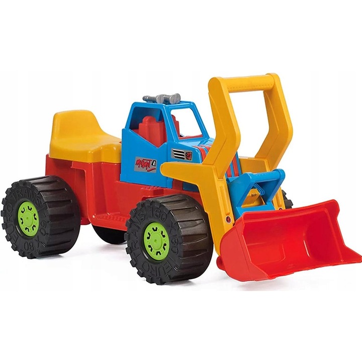 Luka, excavator mare, roti mari, 74x34x41cm, multicolor