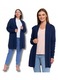 Cardigan elegant lung dama Moraj, design deschis, material moale, viscoza-poliamida, 2XL-3XL INTL