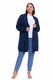 Cardigan elegant lung dama Moraj, design deschis, material moale, viscoza-poliamida, 2XL-3XL INTL
