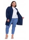 Cardigan elegant lung dama Moraj, design deschis, material moale, viscoza-poliamida, 2XL-3XL INTL