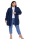 Cardigan elegant lung dama Moraj, design deschis, material moale, viscoza-poliamida, 2XL-3XL INTL