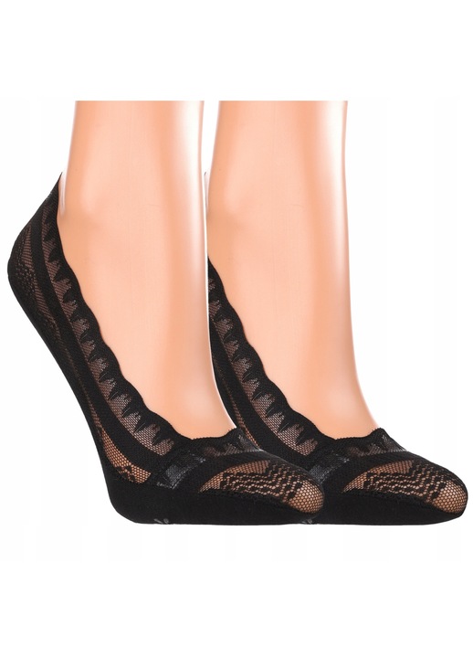 Sosete dama, Moraj, dantela, elegante, negru, 38-41 EU