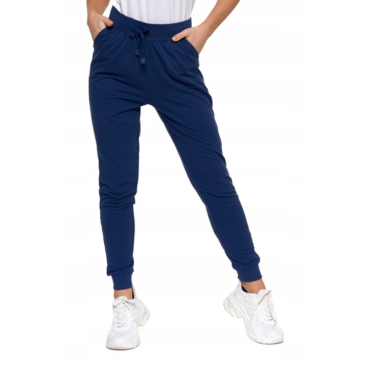 Női sportnadrág, Moraj, pamut/elasztán, sötétkék