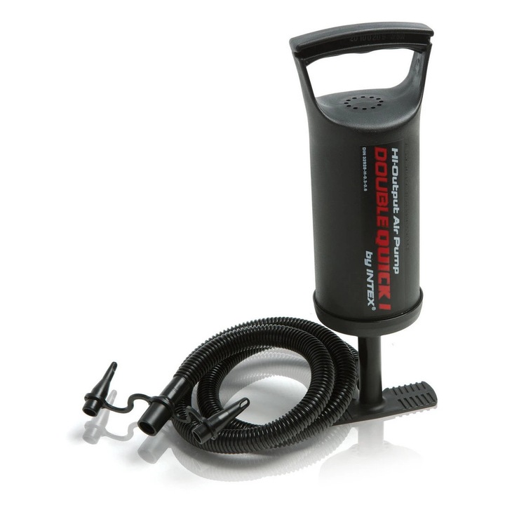 Ръчна помпа INTEX Double Quick I – 30 см, незаменим аксесоар за бързо и ефикасно напомпване