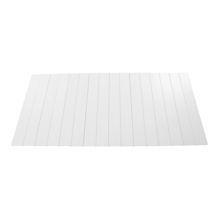 Поставка за баня, PVC, Сгъваем дизайн, 170 x 75 x 0.65 см, Товароносимост 5 кг, Бял