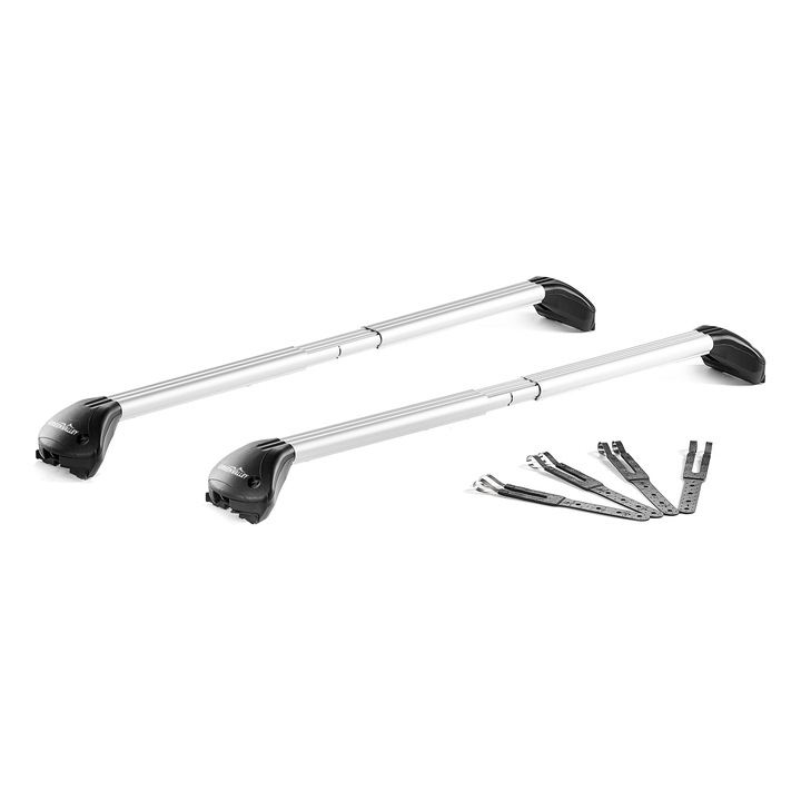 Bare transversale Green Valley Freeline Aluminiu pentru CITROEN C4 Cactus Suv 2014-2020, cu prindere pe bare longitudinale