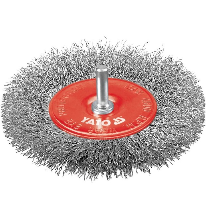 Perie circulara inox pentru bormasina, 100mm