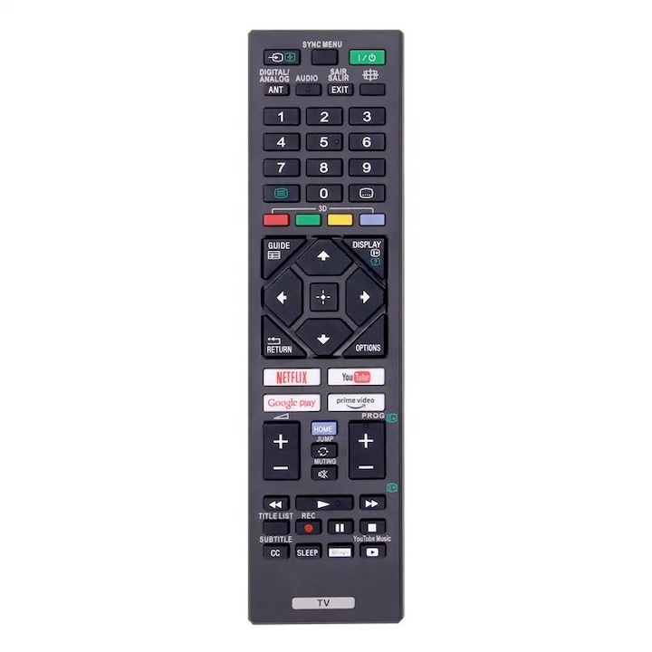 Универсално дистанционно управление за телевизор Sony, LED/LCD, RM-ED054, RM-ED062, черно