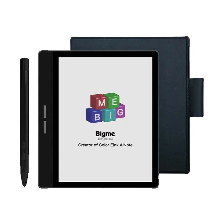 Set eBook Reader/Husa, BIGME, 7-inch, B751C, ecran color E-ink, 64GB, 4GB RAM