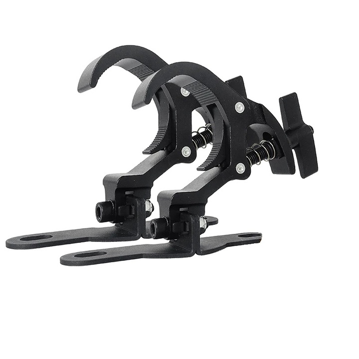 Könnyű horog, 50 kg teherbírású, 40-52 mm átmérőjű csövekhez, anyaga AL 6061-T6, 8 darabos készlet, fekete színű