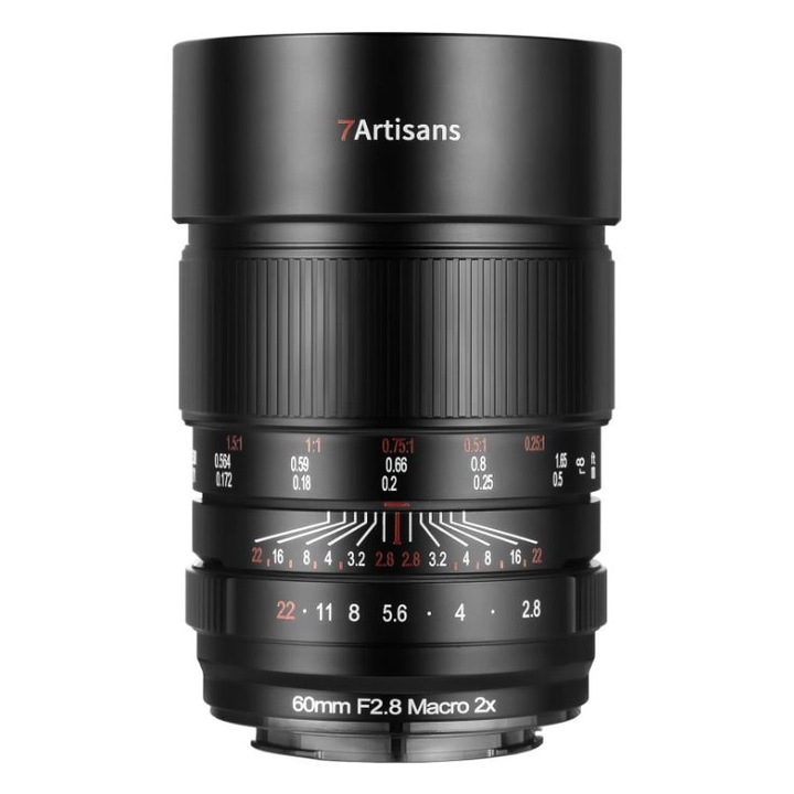 7Artisans 60 mm-es F2.8 teljes képkockás 2x makró objektív Sony E manuális objektívvel
