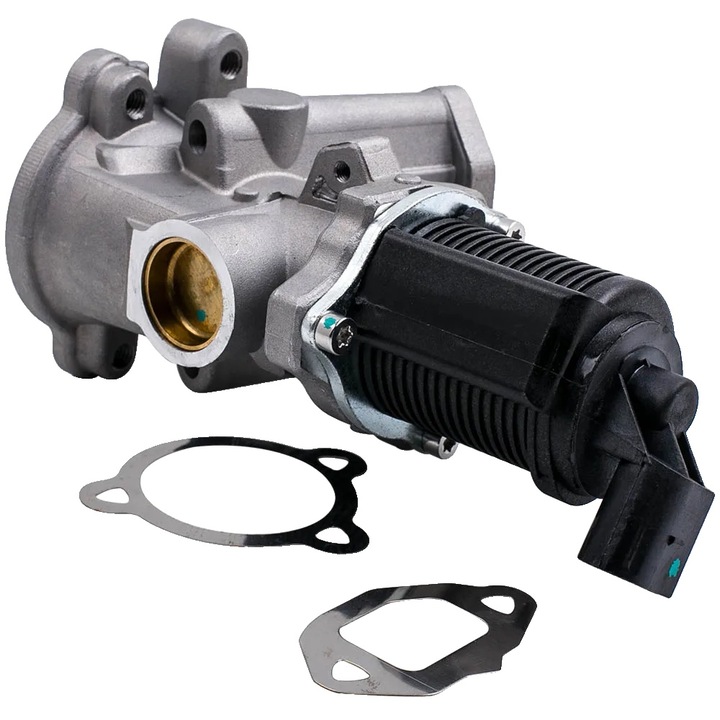 EGR szelep, cinkötvözet, elektromos, 16V, 2 pólusú, univerzális, Opel/Vauxhall/Fiat modellekhez