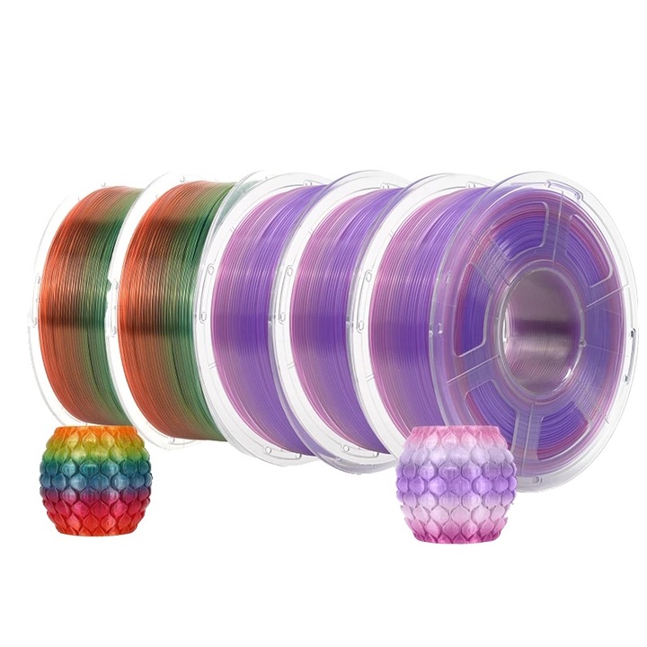 Filament PLA 1.75mm, Eco-friendly, 1.1KG, 330m, Multicolor