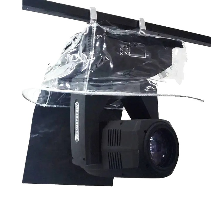 Huse de ploaie pentru lumini de scena LED, panza Oxford durabila, potrivite pentru lumini cu cap mobil si PAR, fascicul transparent cu 4 bucati