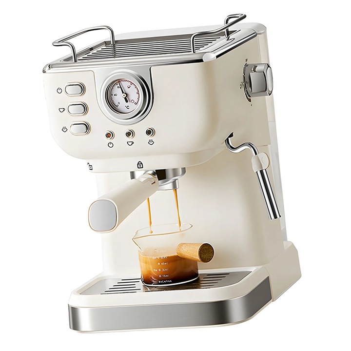Espressor, 1050W, 1.5L, inox, 20 bar, EU plug