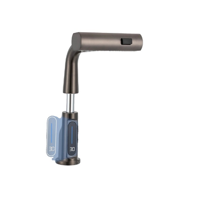 Szaniter csaptelep süllyeszthető kialakítással, 360°-os forgatással, fém házzal, pultra szerelhető