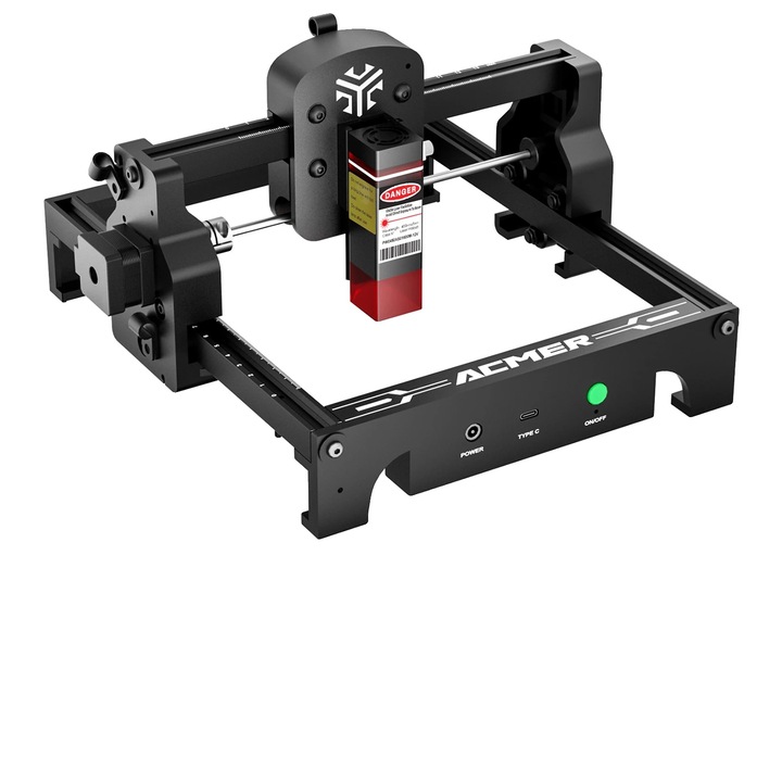 Gravor laser S1, 2500mW, 10000mm/min, 130x130mm, compact, portabil