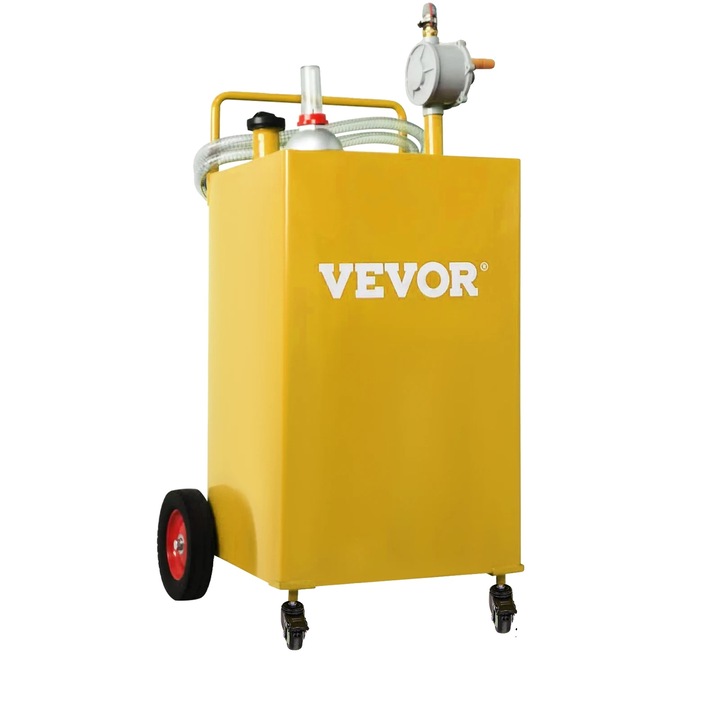 Recipient combustibil VEVOR de 30 de galoane, otel inoxidabil durabil, design portabil, galben