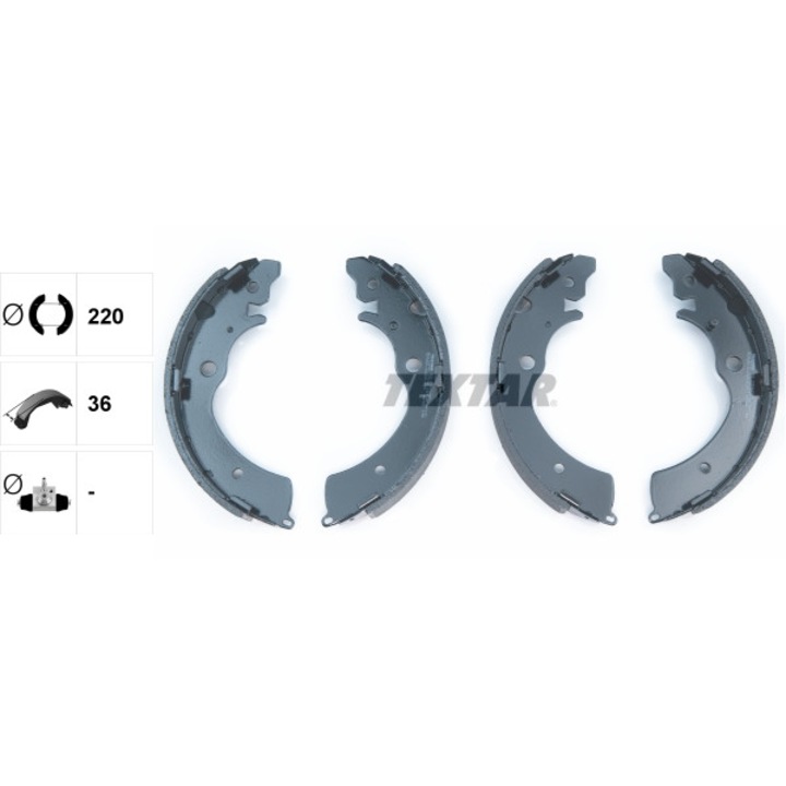 Textar fékbetét készlet, 36x220mm, 1,45kg