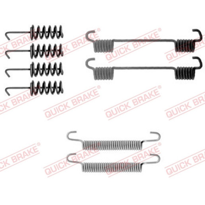 Tartozékkészlet, QUICK BRAKE, 105-0775, fékpofák, autó