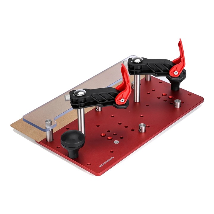 Sanie pentru freza, ajustabila, ergonomic, rosu, 395x200x395mm