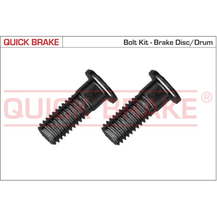 QUICK BRAKE 11675K féktárcsa és csavar készlet, M10x1.5, Hex-6, 27mm