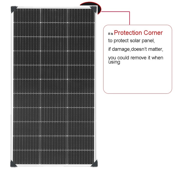 Panou solar 120W, eficienta 24%, dimensiuni 1045x550x25mm, set 1 bucata