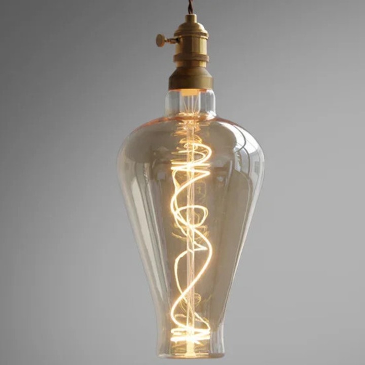 Lustra din sticla, LED, design modern, 6W, pentru dining, restaurant, birou