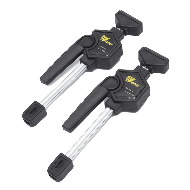 Cleme pentru tamplarie, set 2 bucati, plastic negru, 260mm, ajustabile