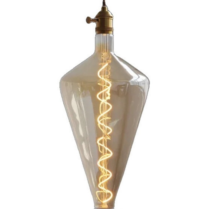 Lustra din sticla LED, design modern, 30x14cm, pentru dining, restaurant, camera de studiu